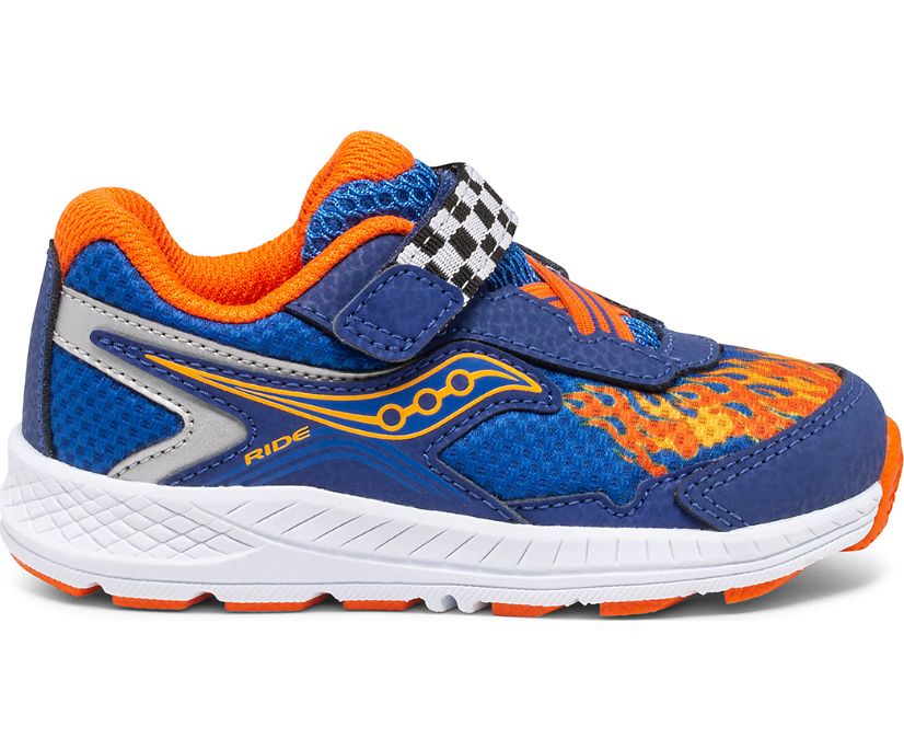 Kids' Saucony Ride 10 Jr. Sneakers Blue / Orange | Singapore 753NWYB